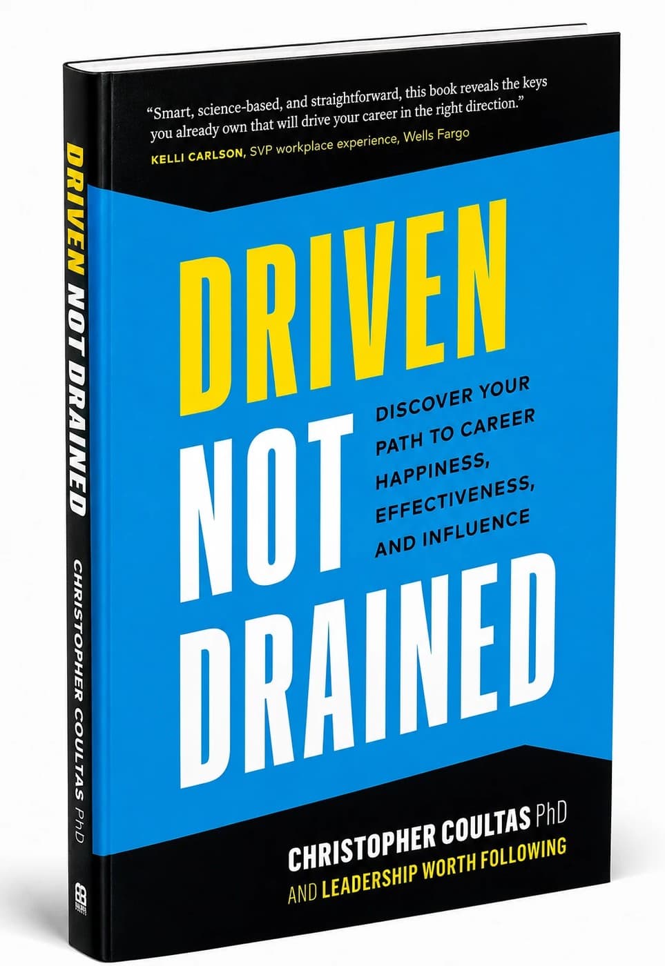 Driven Not Drained, shown as a printed book