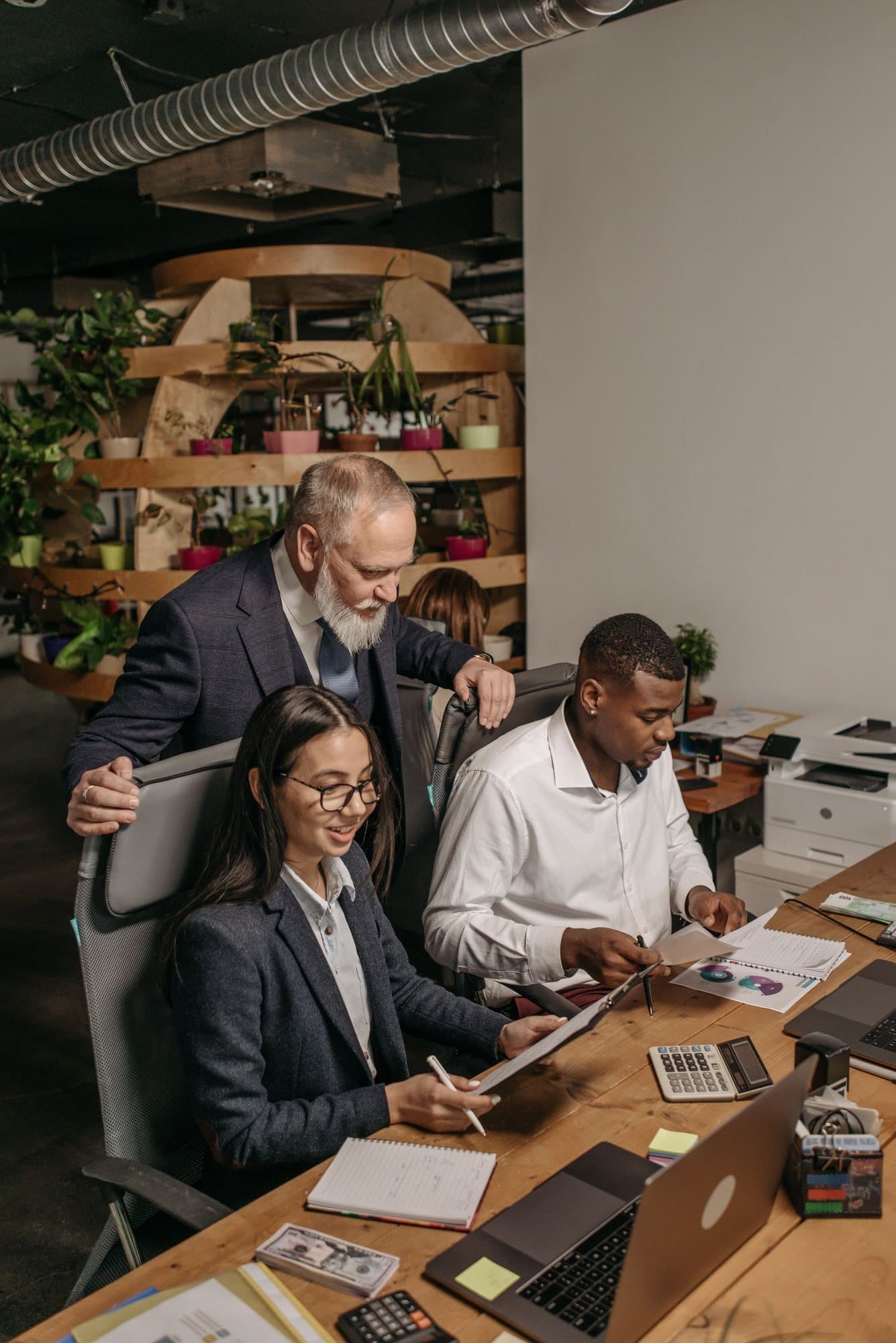 A boardroom mid-discussion